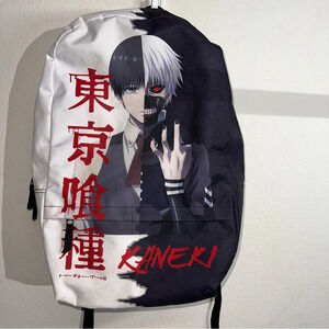 Bioworld Tokyo Ghoul Anime Fandom Split Kaneki Sublimated Black & White Backpack